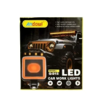 Προβολάκι LED 12/24V λευκού φωτισμού με πορτοκαλί Ring Light Andowl Q-D15 – μαύρο - Image 3