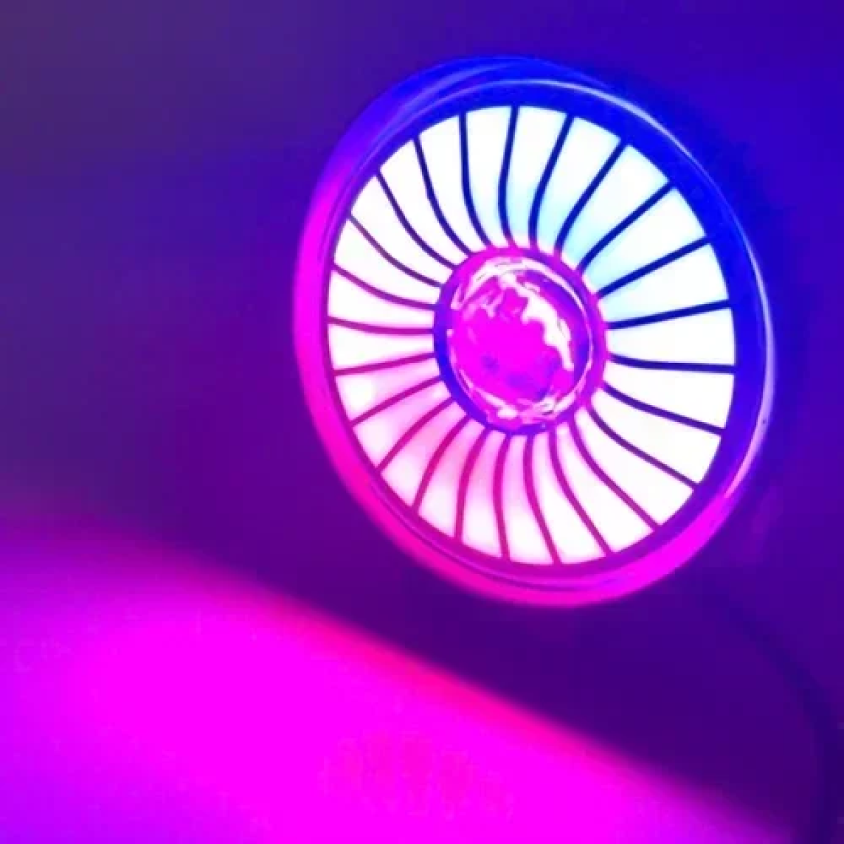 Προβολέας LED 12/24V λευκού/RGB ατμοσφαιρικού φωτισμού Andowl Q-D16 – μαύρο - Image 2
