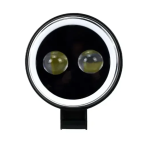 Προβολέας LED Ring Light 12/24V λευκού φωτισμού Andowl Q-D11 – μαύρο