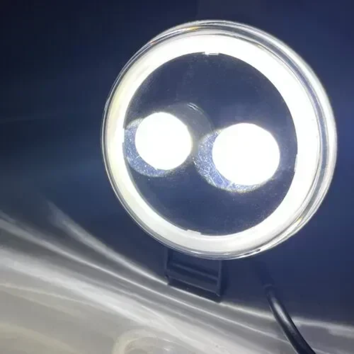 Προβολέας LED Ring Light 12/24V λευκού φωτισμού Andowl Q-D11 – μαύρο - Image 3