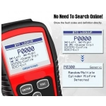 Ψηφιακό διαγνωστικό αυτοκινήτων OBDII/EOBD Scanner Andowl Q-GZ808 κόκκινο - Image 2