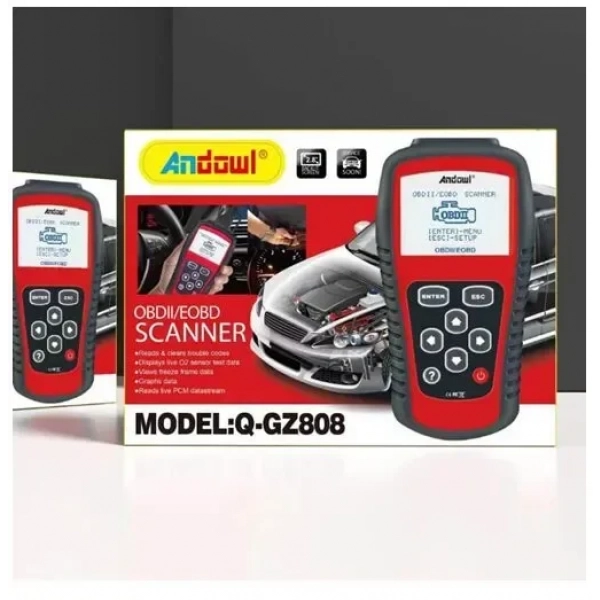Ψηφιακό διαγνωστικό αυτοκινήτων OBDII/EOBD Scanner Andowl Q-GZ808 κόκκινο