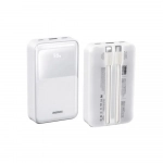 Remax RPP-21 Power Bank 20000mAh PD20W & QC22.5W με 2 Καλώδια Γρήγορης Φόρτισης - Λευκό - Photo1