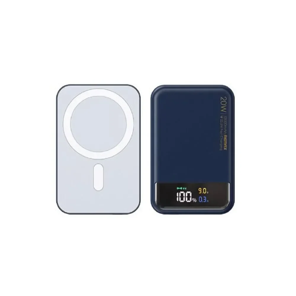 Remax Rpp-525 Magsafe Power Bank 10000Mah 20W Με Θύρα Usb-A Και Θύρα Usb-C Power Delivery Μπλε