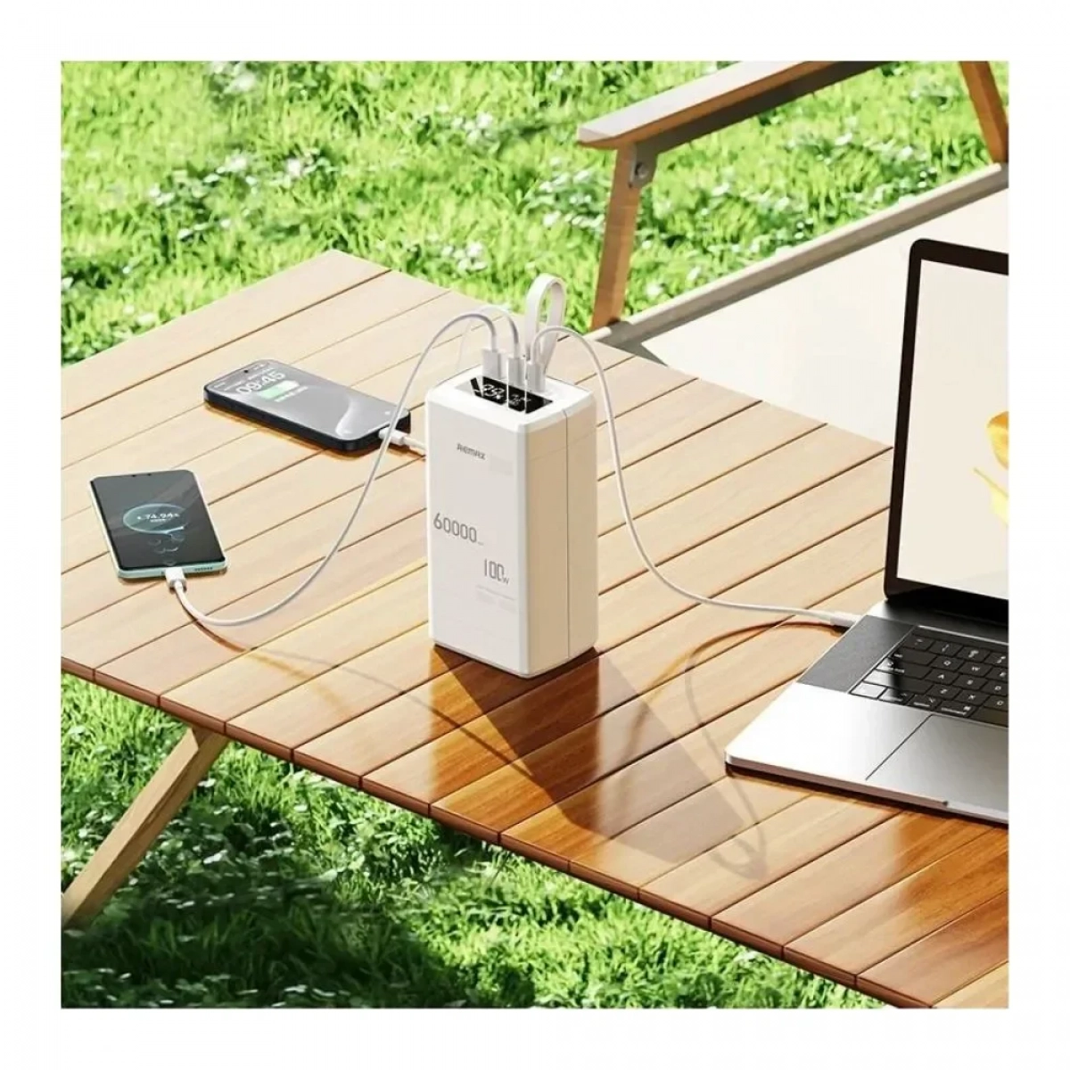 Remax RPP-650 Power Bank 60000mAh με Γρήγορη Φόρτιση PD100W - Λευκό - Photo13