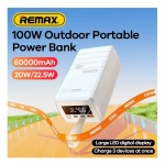 Remax RPP-650 Power Bank 60000mAh με Γρήγορη Φόρτιση PD100W - Λευκό - Photo3