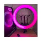 Ring Light MJ56 56cm RGB με Τρίποδο Δαπέδου & Βάση για Κινητό