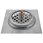 Σχάρα Δαπέδου Μπάνιου Τετράγωνη 12x12 cm Πατητή POP-UP από ανοξείδωτο ατσάλι - Image 5