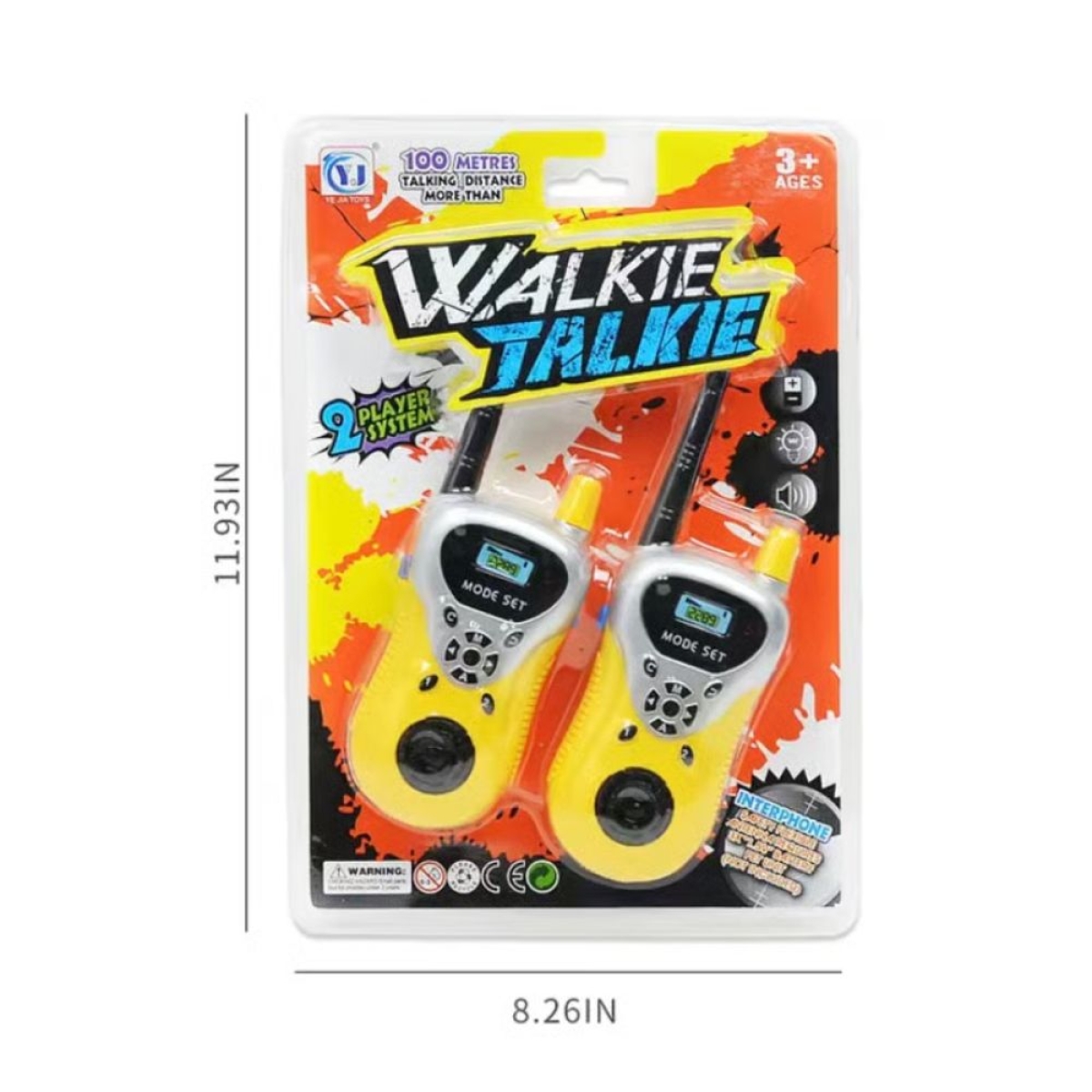 Σετ Παιδικά Walkie Talkie 2τμχ Εμβέλειας 100μ 3+ 039002