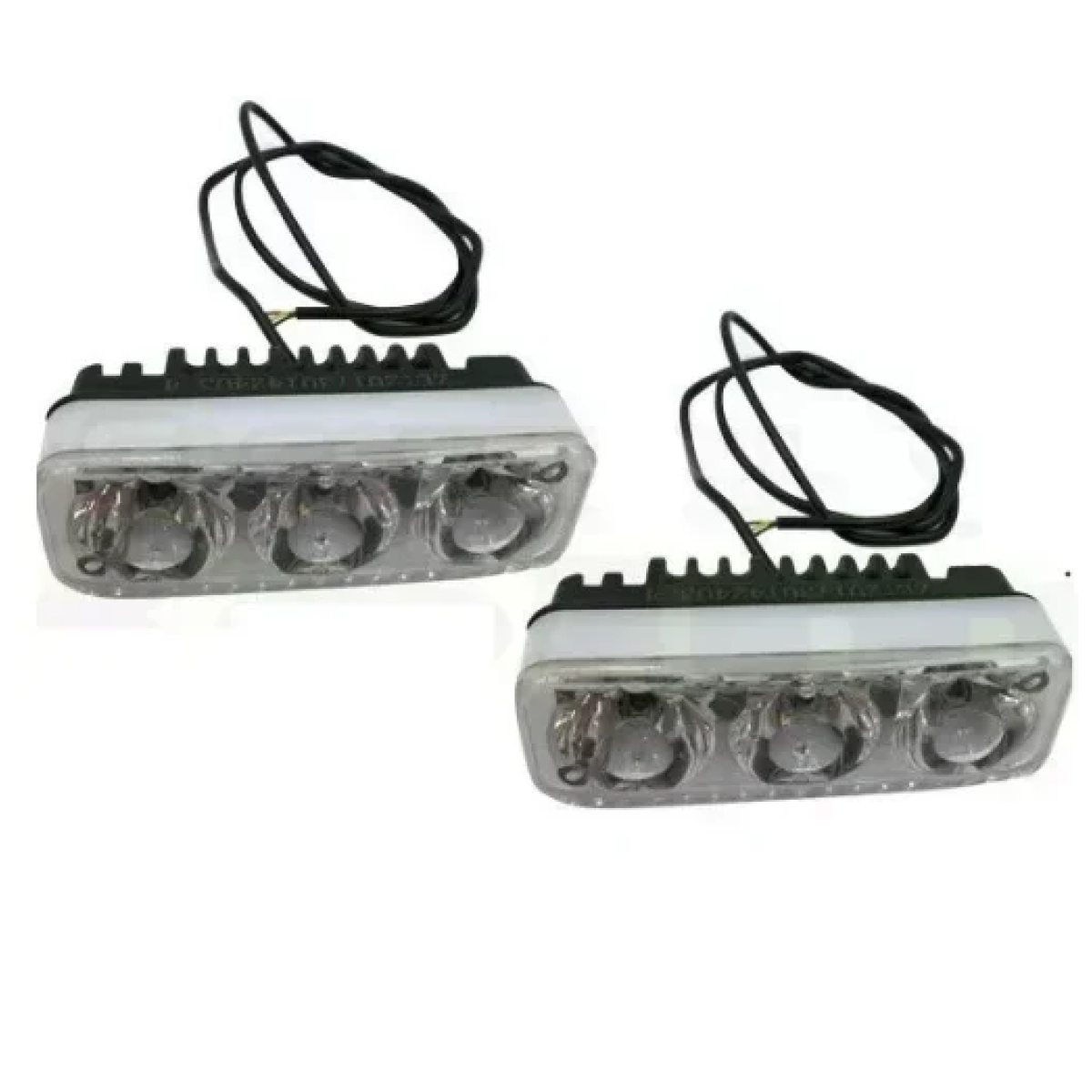 Σετ προβολάκια φως ημέρας μοτοσυκλέτας με 3 LED M11-TY - Image 2