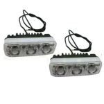 Σετ προβολάκια φως ημέρας μοτοσυκλέτας με 3 LED M11-TY - Image 2