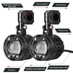 Σετ προβολάκια μοτοσυκλέτας 70W Motowolf 6000k-3000k MDL5006 - μαύρο - Image 7