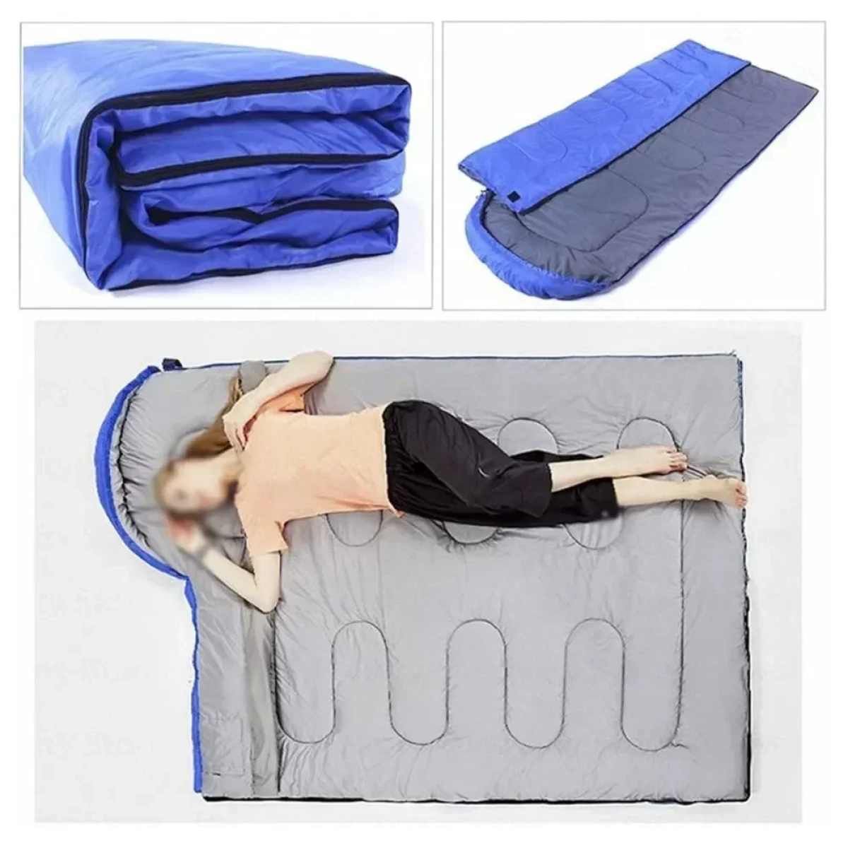 Sleeping Bag Μονό Γαλάζιο - Photo11