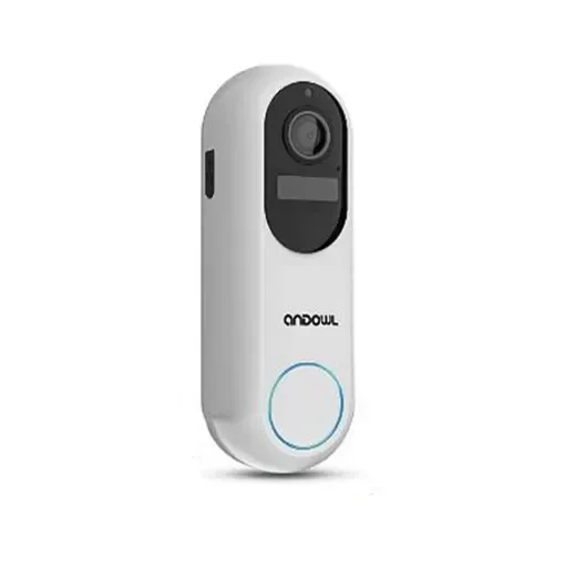 Smart Wifi Κουδούνι Πόρτας Με Κάμερα 4K Andowl Q-Ml304 – Λευκό