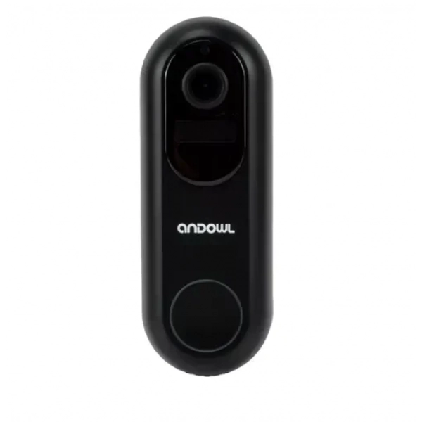 Smart WiFi κουδούνι πόρτας με κάμερα 4K Andowl Q-ML304 – μαύρο