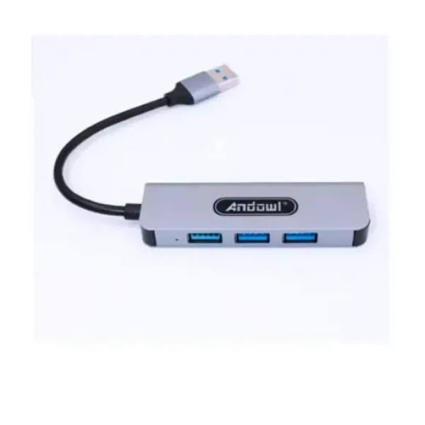 USB Hub 4 θυρών Andowl Q-HU121 ασημί