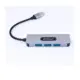 USB Hub 4 θυρών Andowl Q-HU121 ασημί