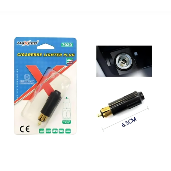 Βύσμα Αναπτήρα Αυτοκινήτου Με Πλευρική Σύνδεση Καλωδίου 7017 21034