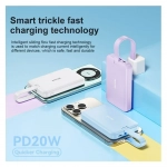 Wekome WP-47 Power Bank Ασύρματης Φόρτισης PD15W και Ενσύρματης Φόρτισης 10000mAh, Μωβ - Photo6