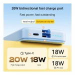 Wekome WP-47 Power Bank Ασύρματης Φόρτισης PD15W και Ενσύρματης Φόρτισης 10000mAh, Μωβ - Photo7