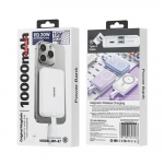 Wekome WP-47 Power Bank Ασύρματης Φόρτισης PD20W και Ενσύρματης Φόρτισης 10000mAh, Λευκό - Photo2