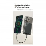 Wekome WP-82 Power Bank Ασύρματης Γρήγορης Φόρτισης 15W 5000mAh & Type-C Θύρες - Μαύρο - Photo4