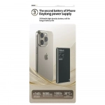 Wekome WP-82 Power Bank Ασύρματης Γρήγορης Φόρτισης 15W 5000mAh & Type-C Θύρες - Μαύρο - Photo7