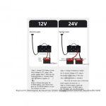 Φορτιστής Μπαταρίας Αυτοκινήτου 12/24V 12A 400/200Ah AGM/GEL Bisutime BS-5208