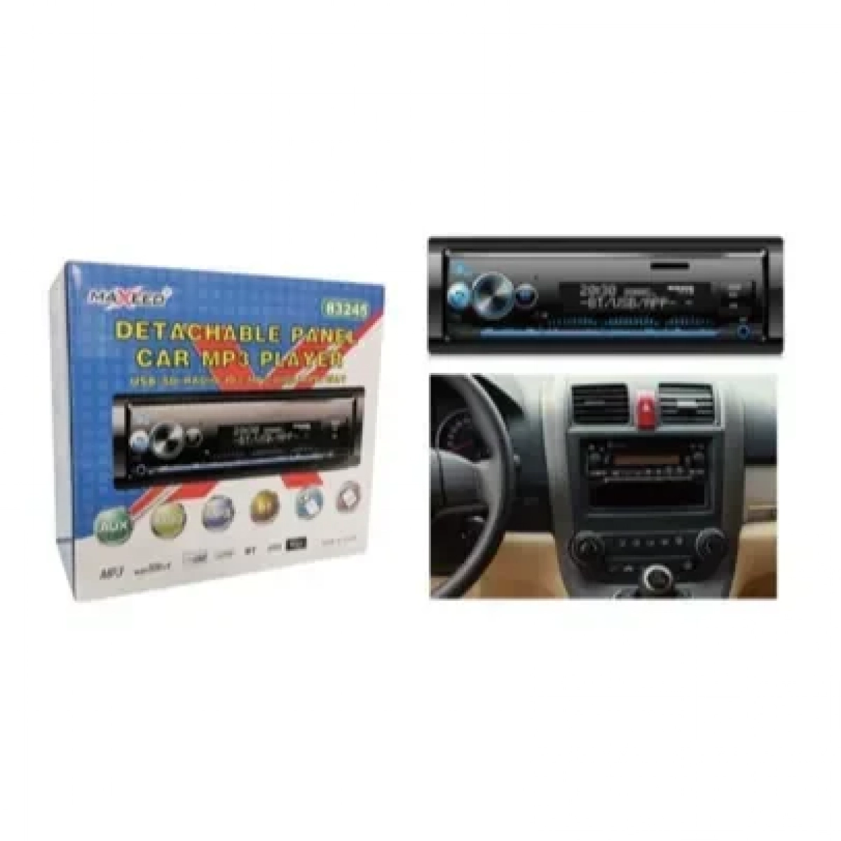 Ηχοσύστημα Αυτοκινήτου Mp3 Player Universal με Αποσπώμενη Πρόσοψη 32436