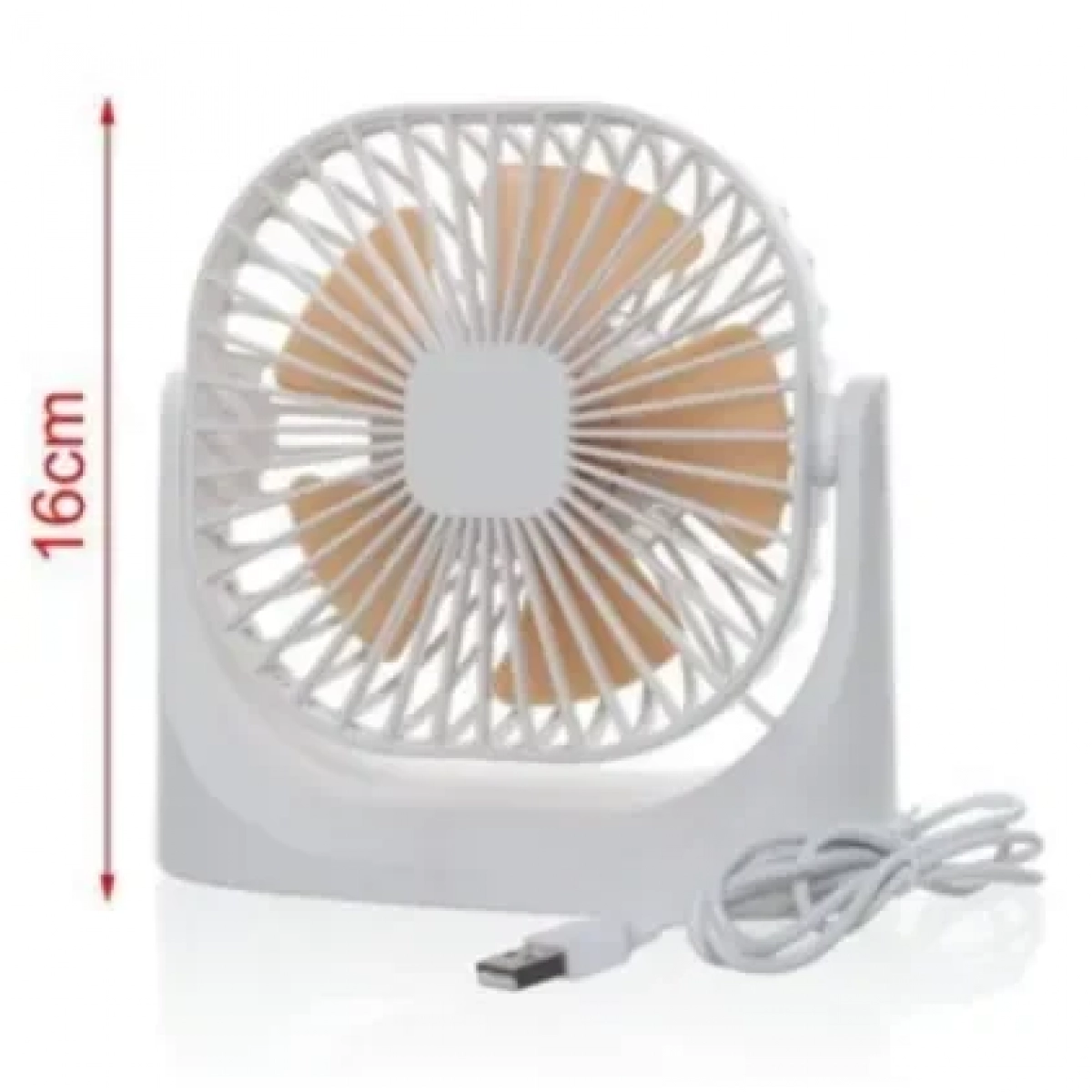 Mini Επιτραπέζιος Ανεμιστήρας 16cm Σε Άσπρο Χρώμα ΚΜΤ Tools 2003058