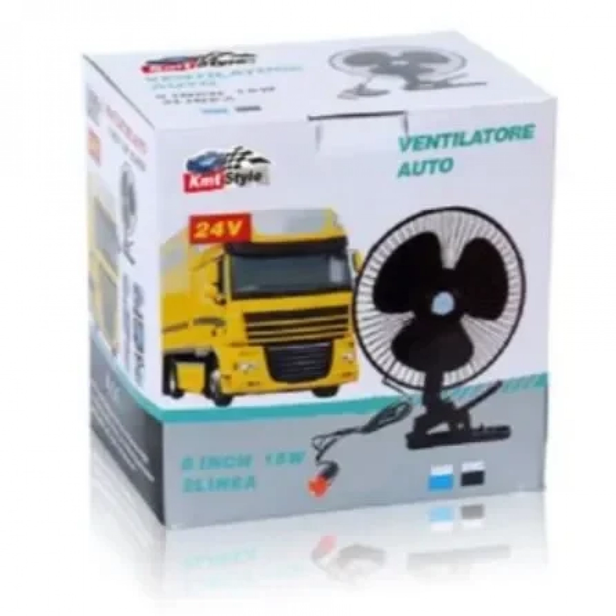 Mini Ανεμιστήρας Αυτοκινήτου 24V 20cm Σε Μαύρο Χρώμα ΚΜΤ Tools 2002507