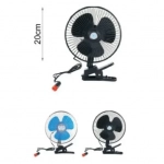 Mini Ανεμιστήρας Αυτοκινήτου 12V 20cm Σε Μαύρο Χρώμα ΚΜΤ Tools 2002506