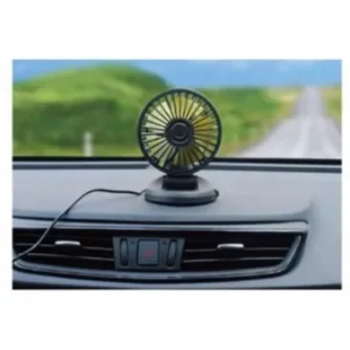 Mini Ανεμιστήρας Αυτοκινήτου USB 5V Μαύρο-Κίτρινο 7276 36595