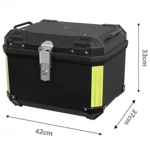 Μπαγκαζιέρα Μοτοσυκλέτας PP45L Μαύρη 42*37*33cm 35653