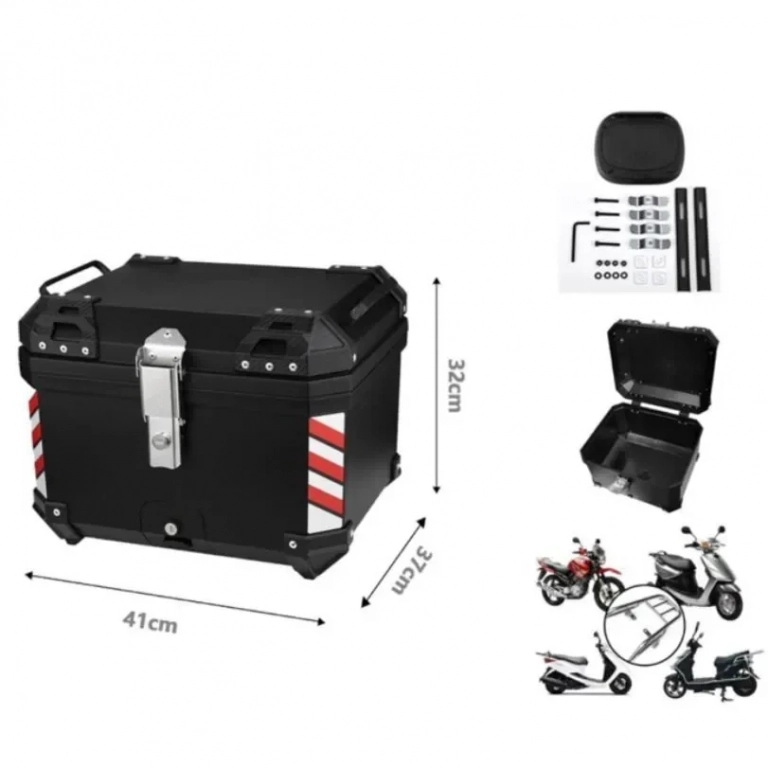 Μπαγκαζιέρα Μοτοσυκλέτας ABS45L Μαύρη 41*37*32cm 35654