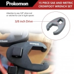 Σετ Kλειδιών 1/2" και 3/8" 15 τεμαχίων