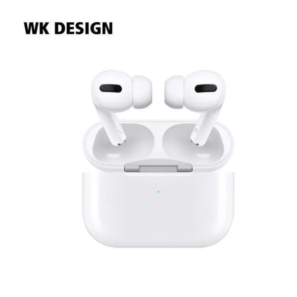 WK V02 In-ear Bluetooth Handsfree Ακουστικά με Θήκη Φόρτισης Λευκά - Photo1