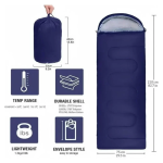 Υπνόσακος Sleeping Bag Με Κουκούλα Navy - Photo4