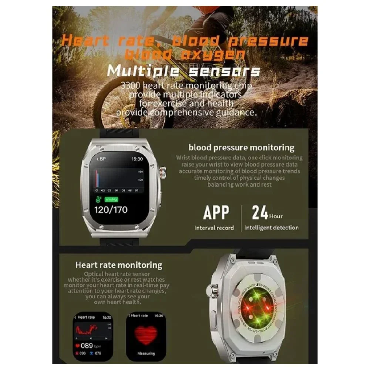 Z79 max smartwatch με Παλμογράφο Ασημί