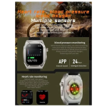 Z79 max smartwatch με Παλμογράφο Ασημί