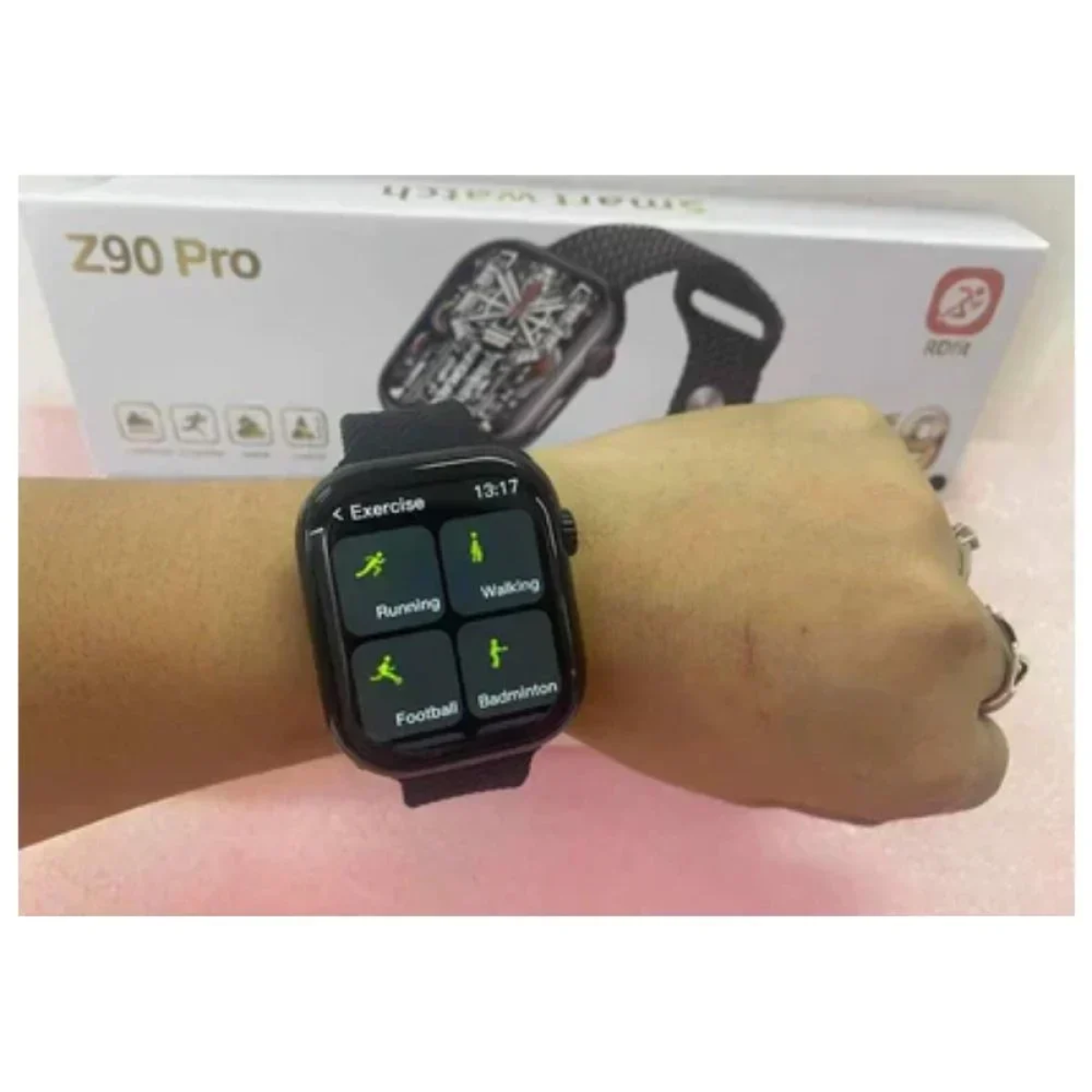 Z90 Pro 49mm Smartwatch με Παλμογράφο Μαύρο