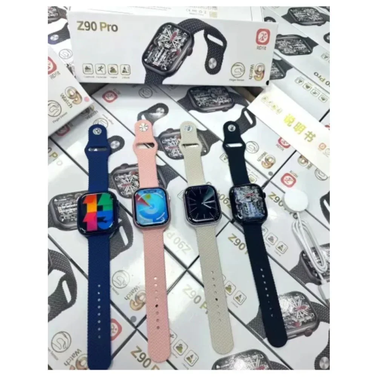Z90 Pro 49mm Smartwatch με Παλμογράφο Ροζ