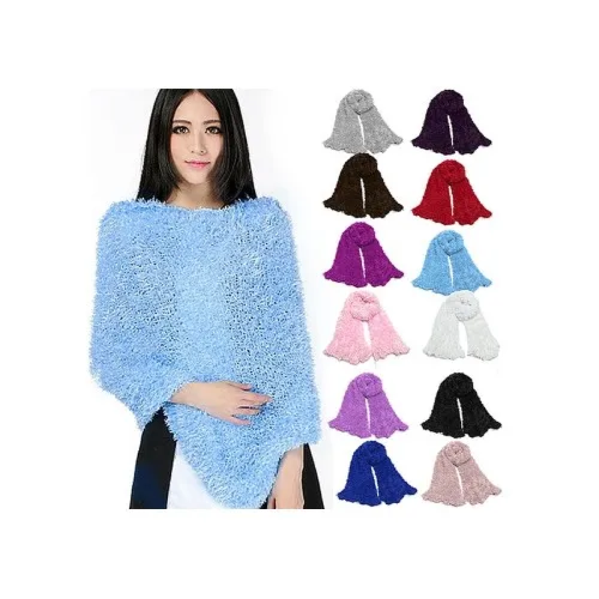 Μαγικό Κασκόλ που φοριέται με 18 τρόπους Magic Scarf - Μαύρο