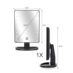 Καθρέφτης Μακιγιάζ Με Led Andowl Q-LM10 Μαύρο