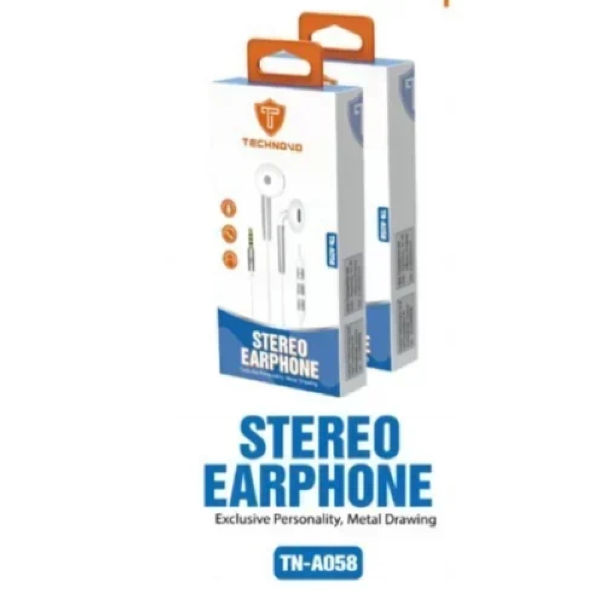 ​Ενσύρματα Ακουστικά Technovo TN-A058 In-ear Handsfree με Βύσμα 3.5mm Λευκό