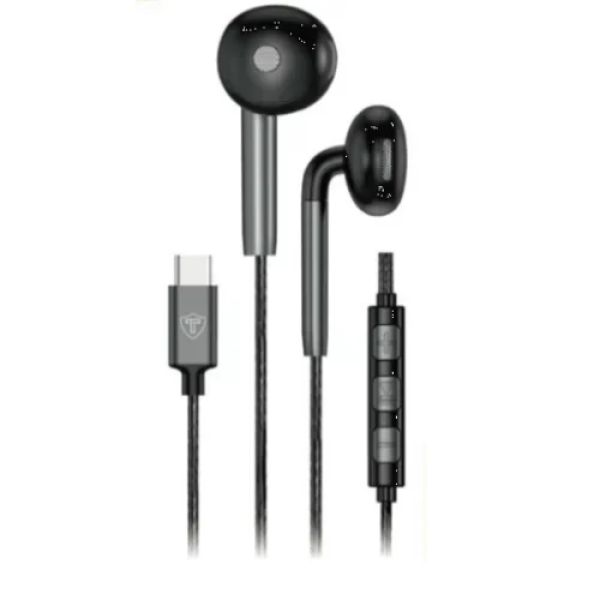 ​Ενσύρματα Ακουστικά Technovo TN-A057 In-ear Handsfree με Βύσμα Type-c Μαύρο