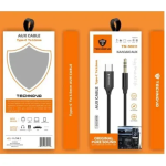 ​Καλώδιο Ήχου Type-C σε 3.5mm Jack male Technovo TN-M011 Μαύρο 1m
