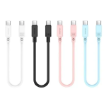Καλώδιο Γρήγορης Φόρτισης 60W Type-C to Type-C 30cm για iPhone 15 AWEI CL-160T Μαύρο