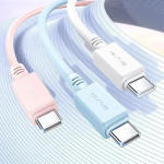 Καλώδιο Γρήγορης Φόρτισης 60W Type-C to Type-C 30cm για iPhone 15 AWEI CL-160T Μαύρο
