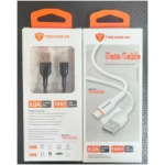 Technovo TN-D035 Καλώδιο USB 2.0 to USB Type C 1m - Μαύρο